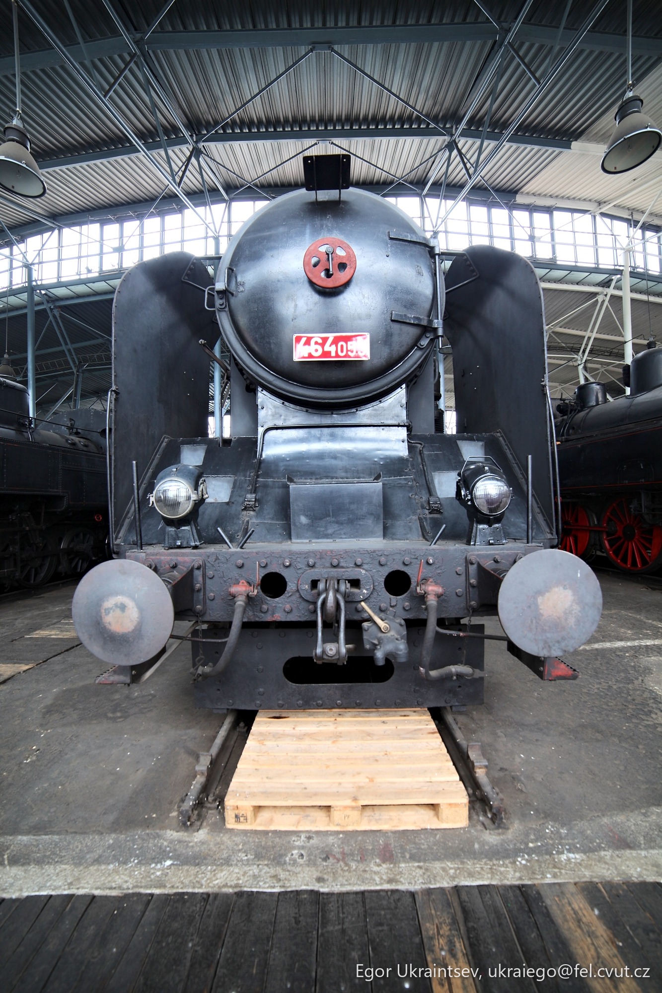 Old train in a museum