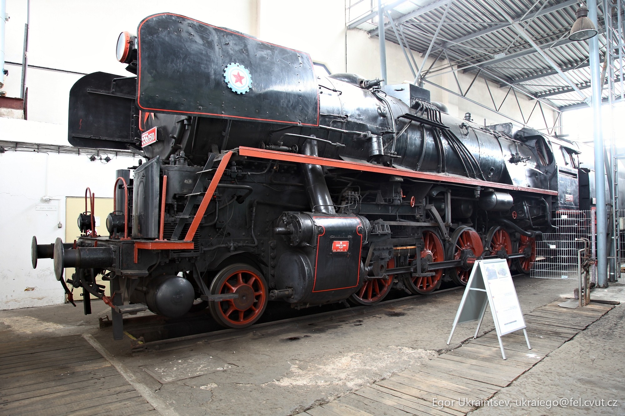 Old train in a museum