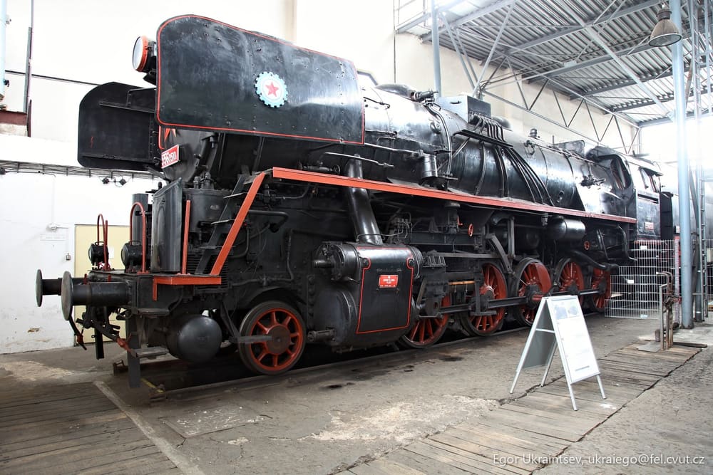 Old train in a museum