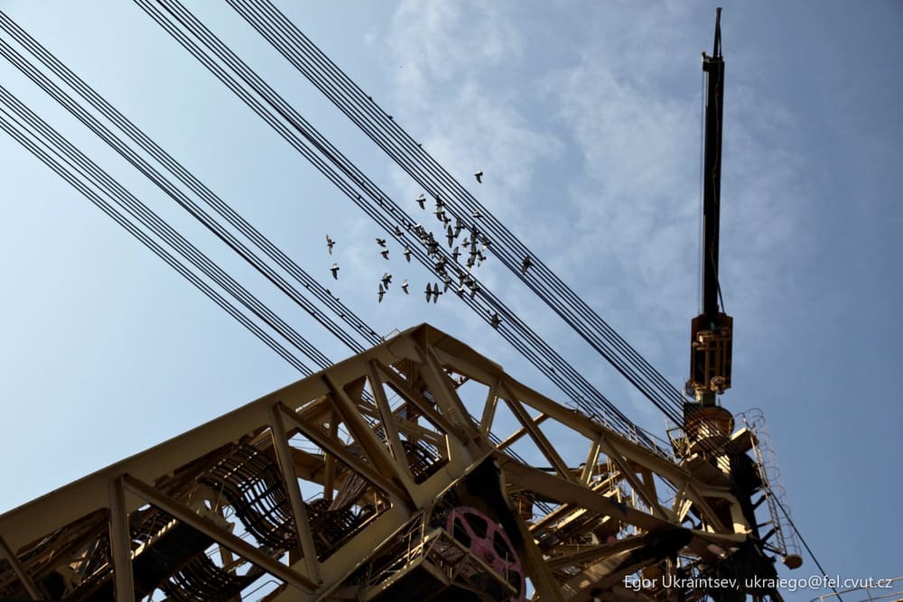 Crane on a construction site