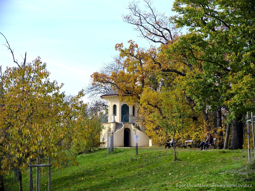 House on a hill surrounded
