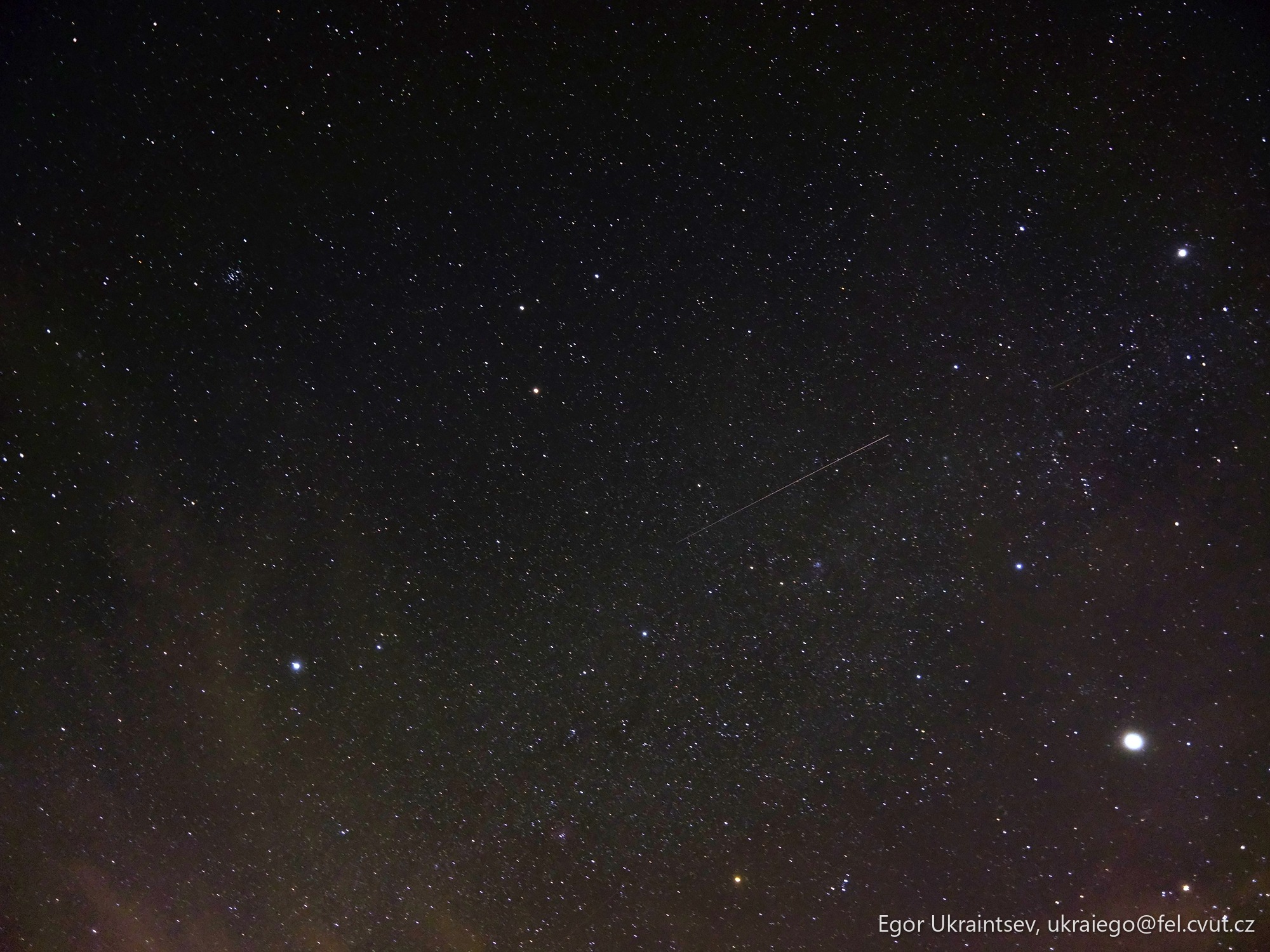 Night sky with stars