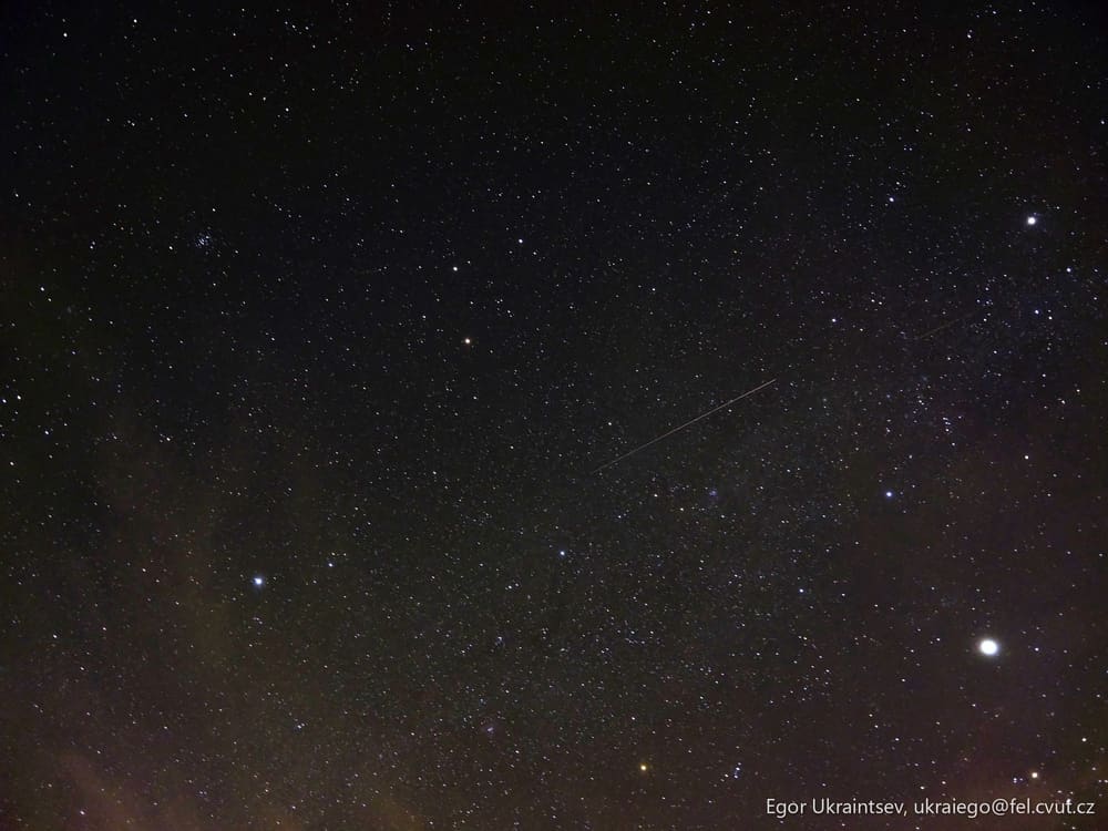 Night sky with stars