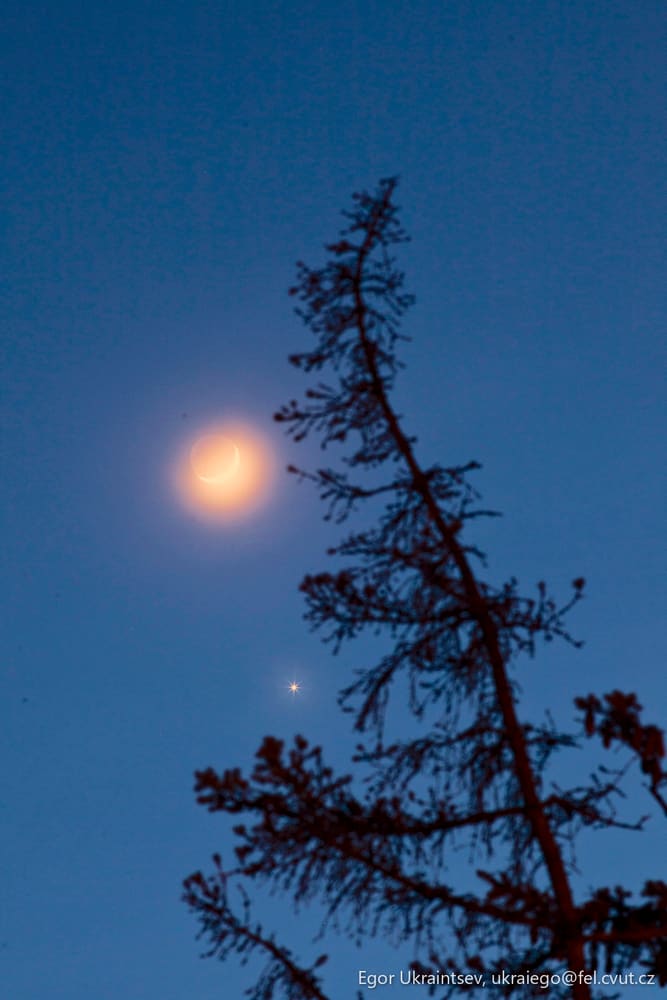 Moon and venus