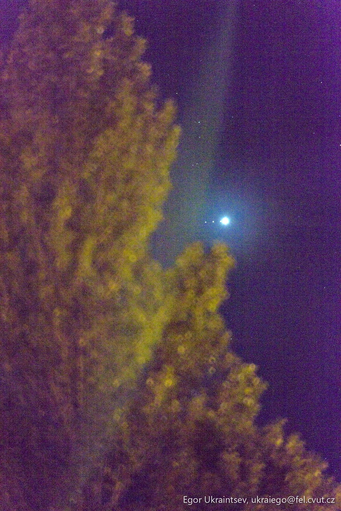 Moon in the night sky