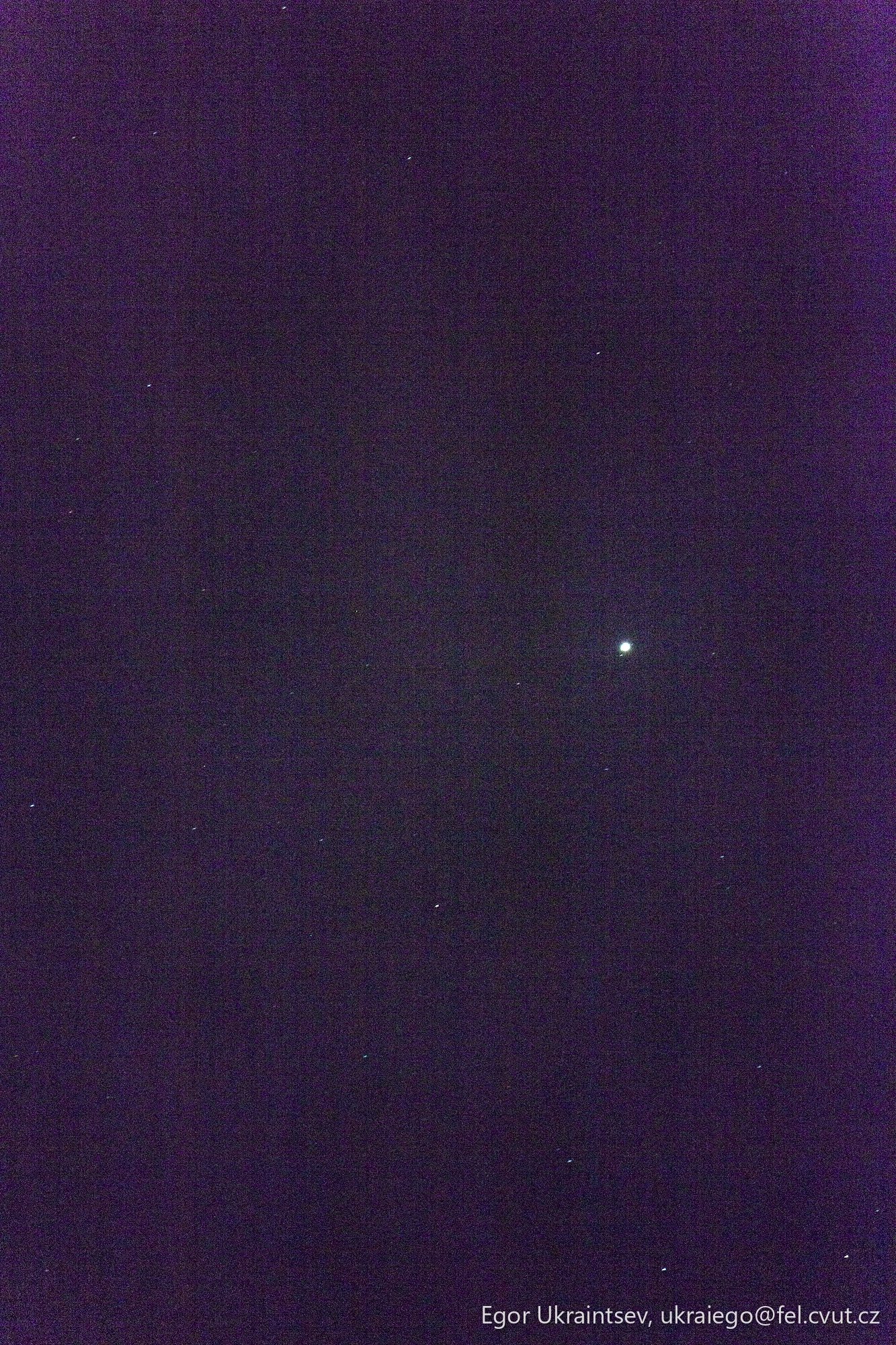 Moon in the night sky