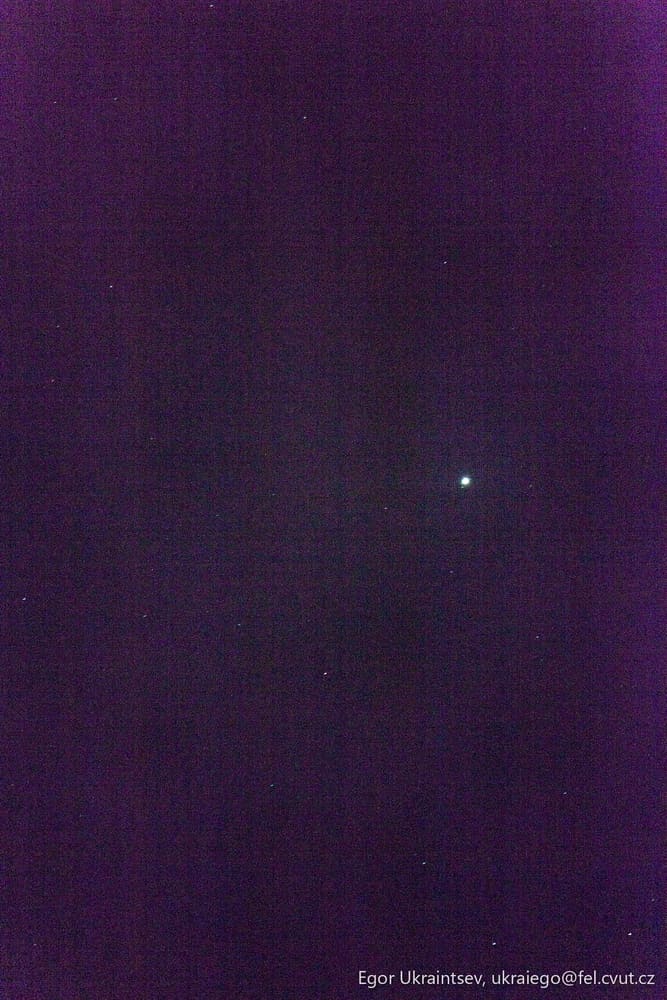 Moon in the night sky