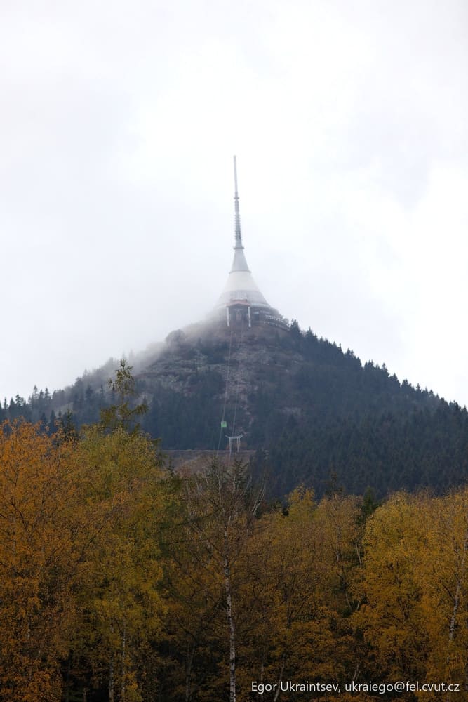 Mountain with trees