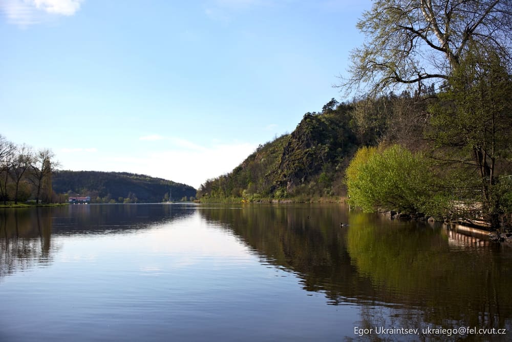 Lake with trees