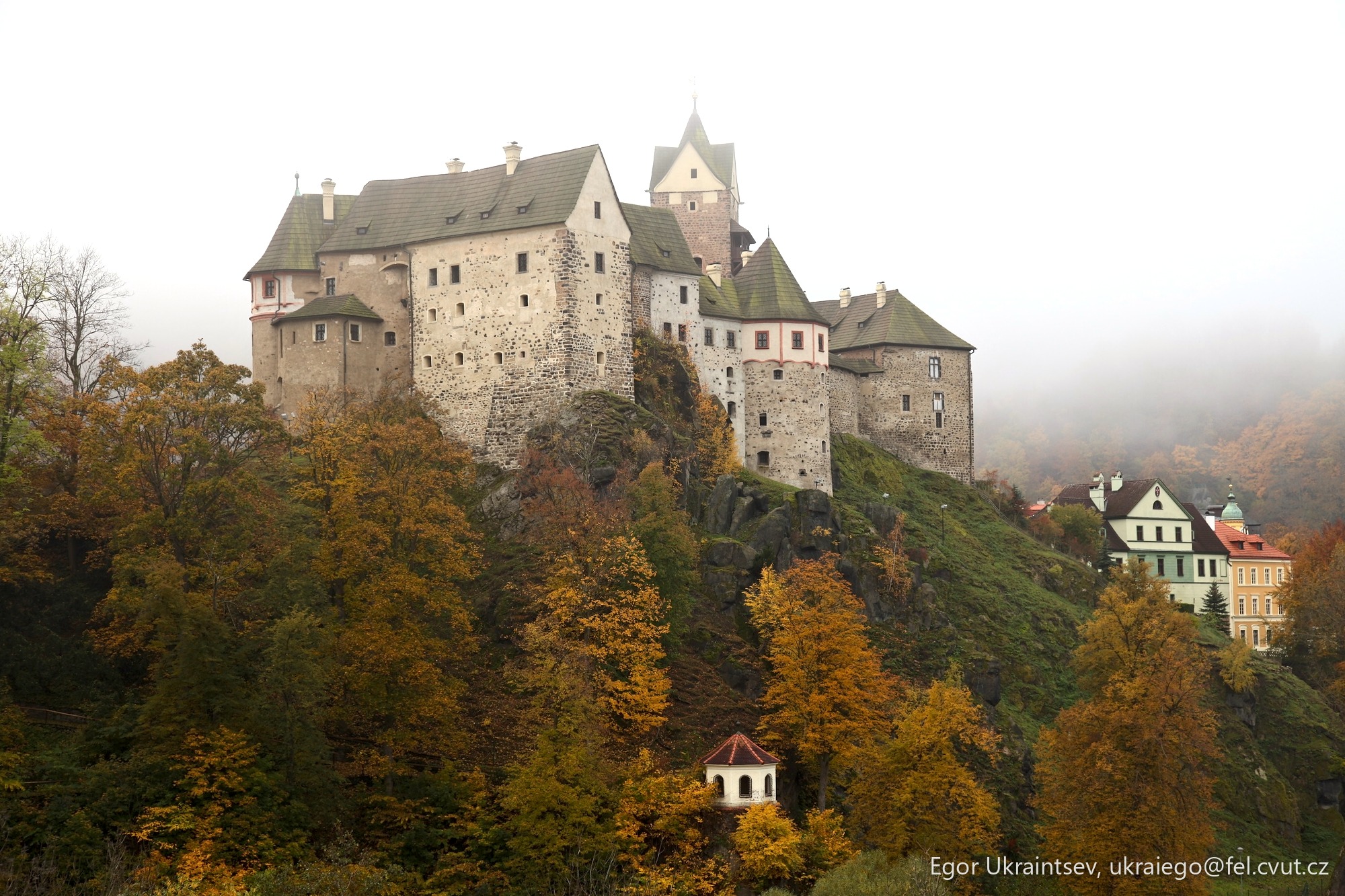 Castle on a hill surrounded