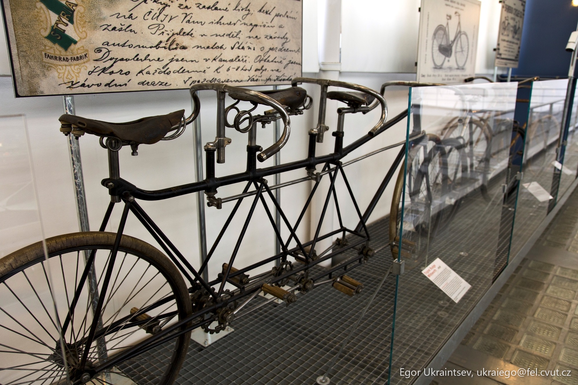 Bicycle on display