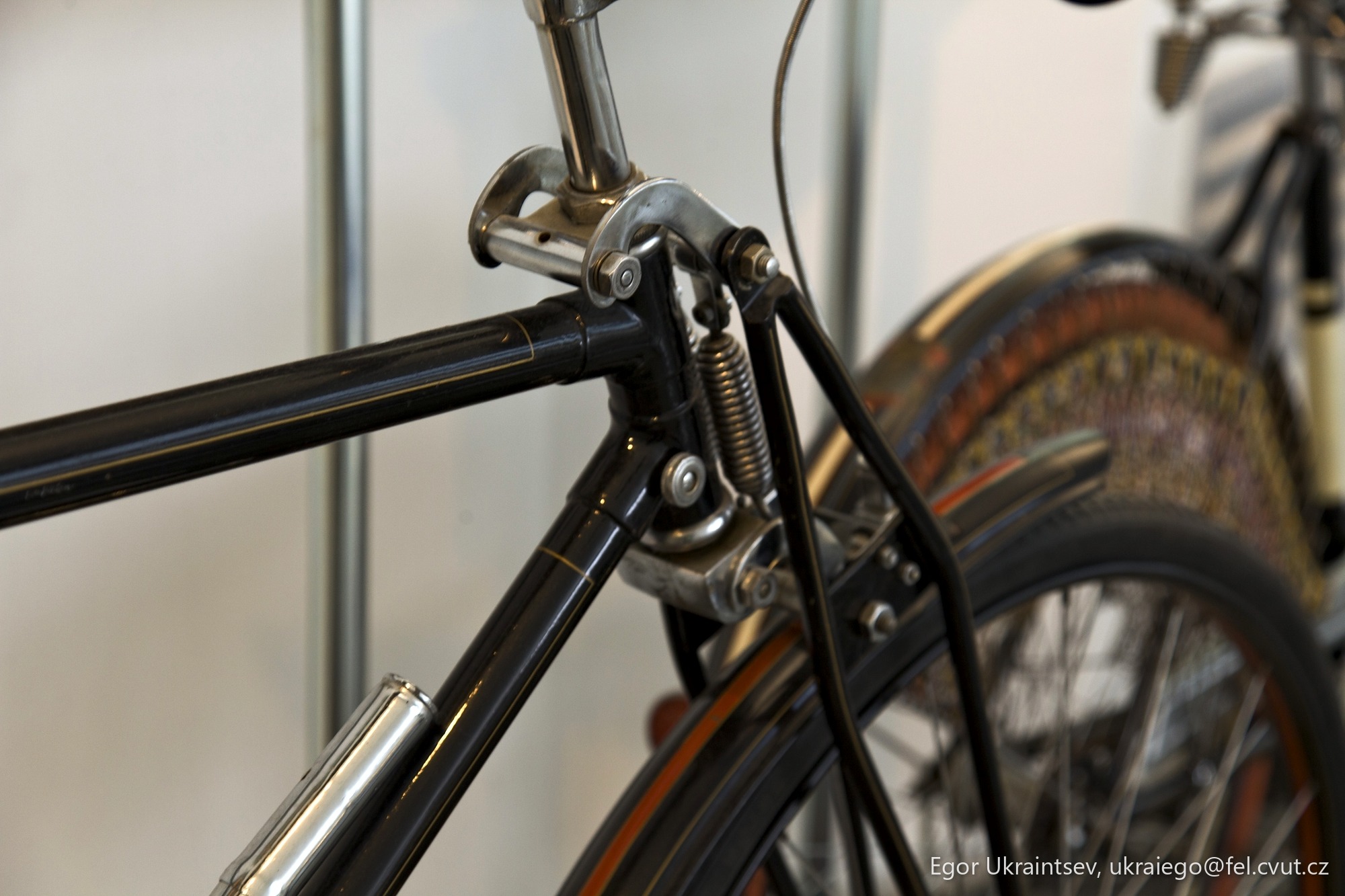 Bicycle parked in a garage