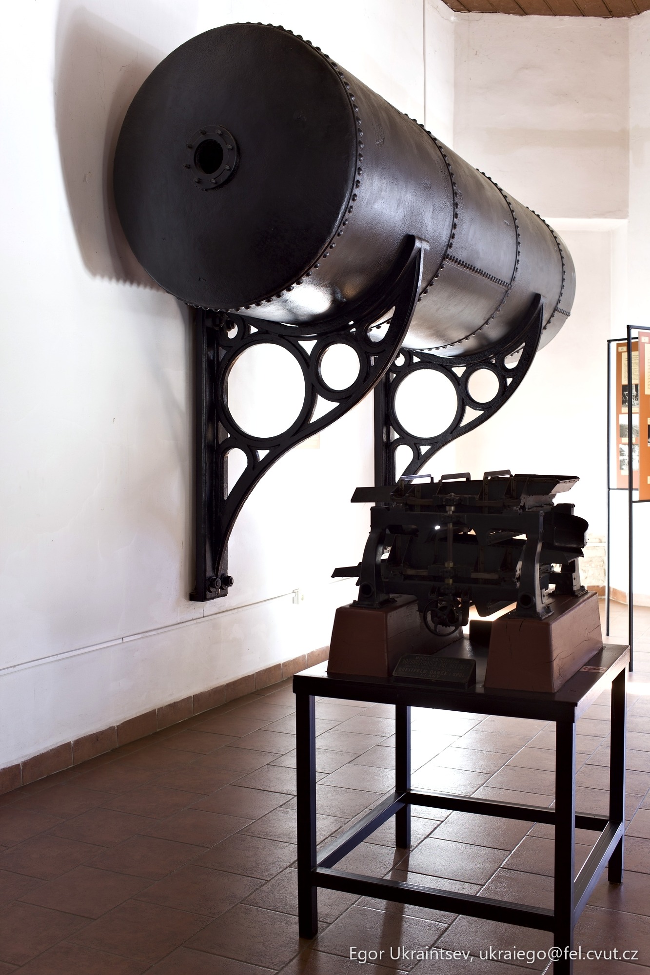 Old typewriter in a museum