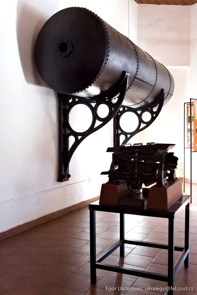 Old typewriter in a museum