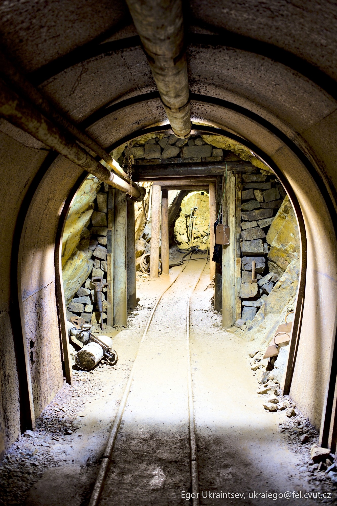 Abandoned train tunnel