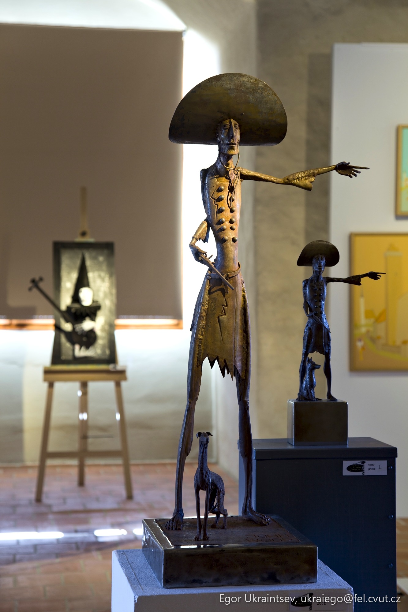 Sculpture in a museum