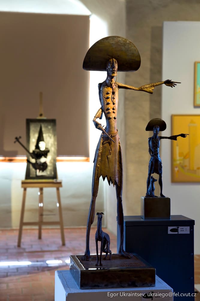 Sculpture in a museum