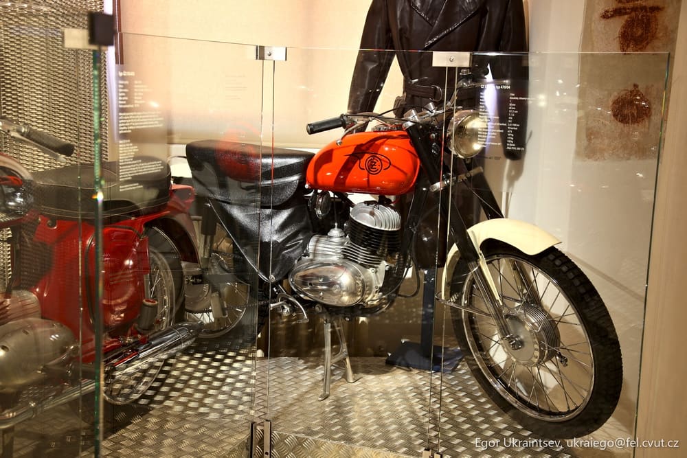 Motorcycle on display