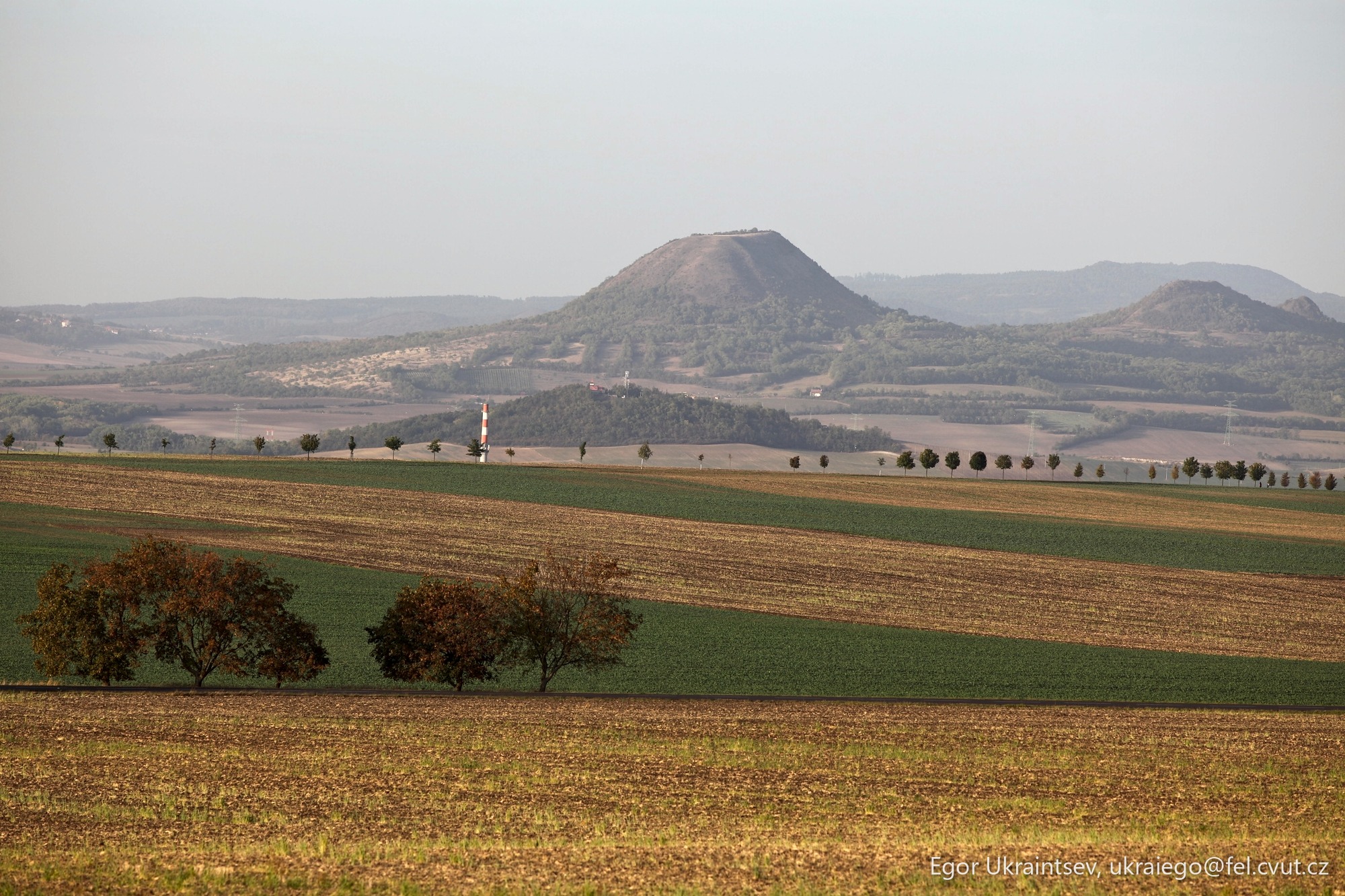 Field with a hill