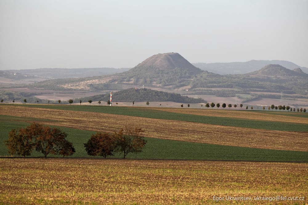 Field with a hill