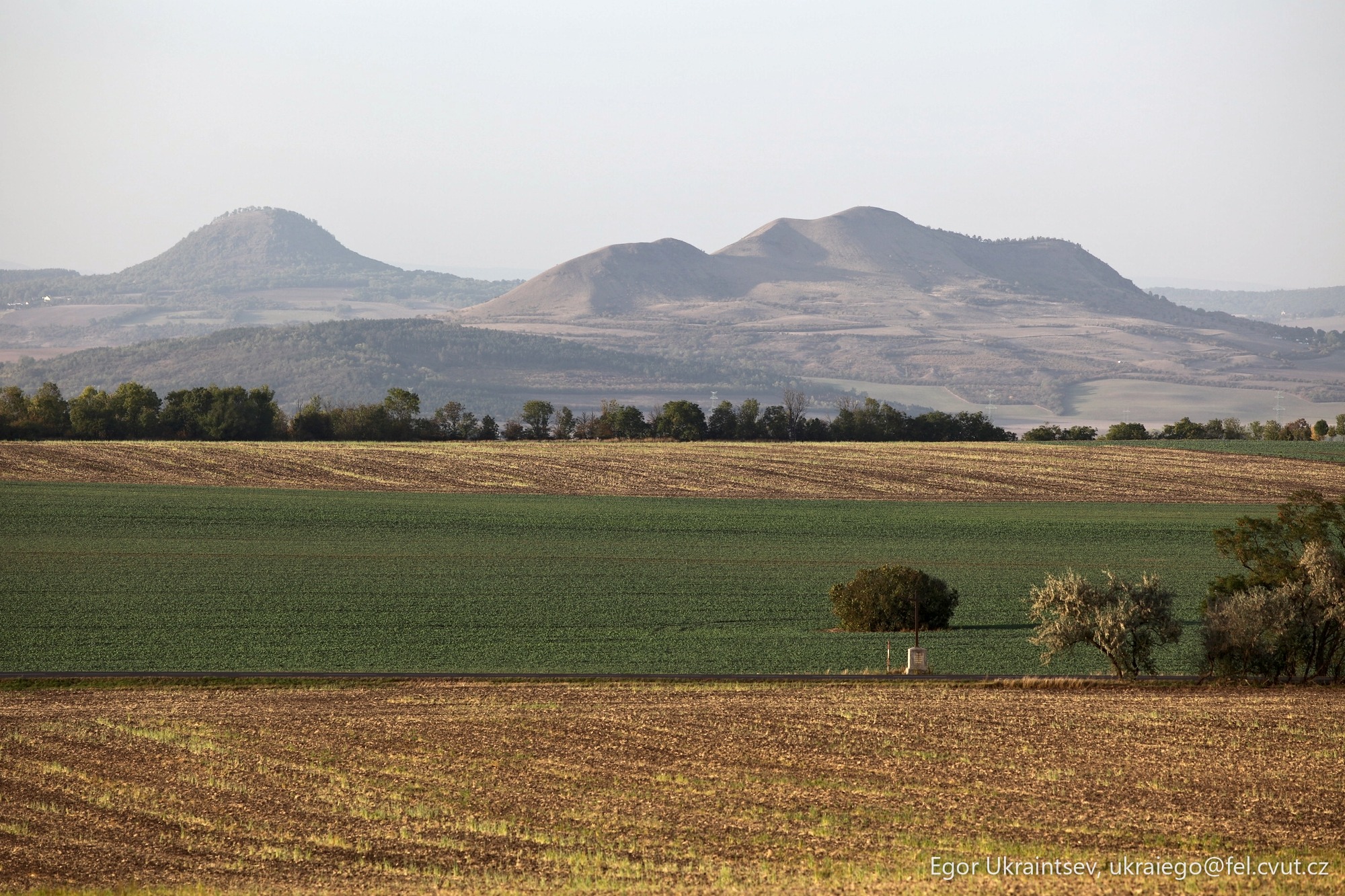 Field with hills