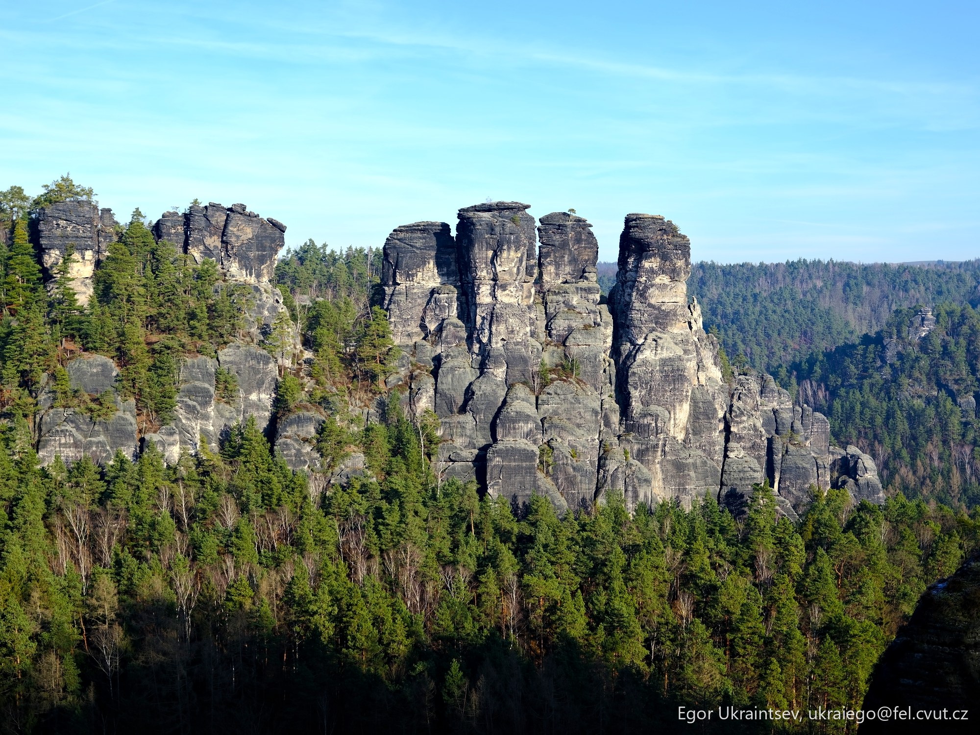 Saxon alps in germany
