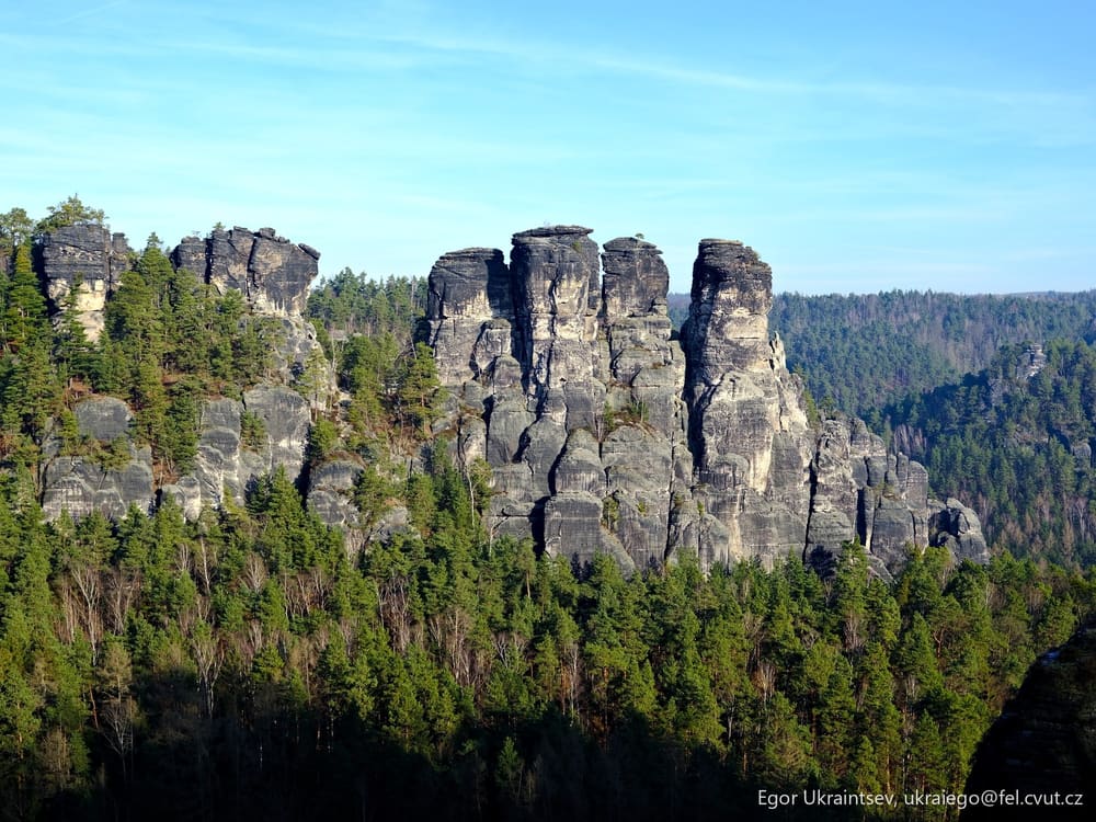 Saxon alps in germany