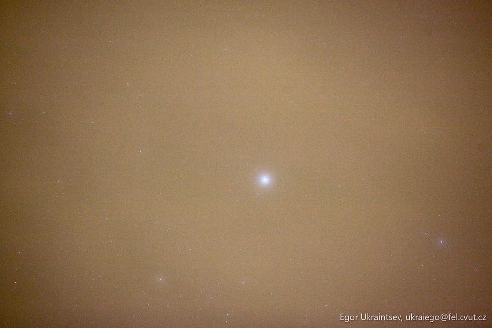 Moon and venus