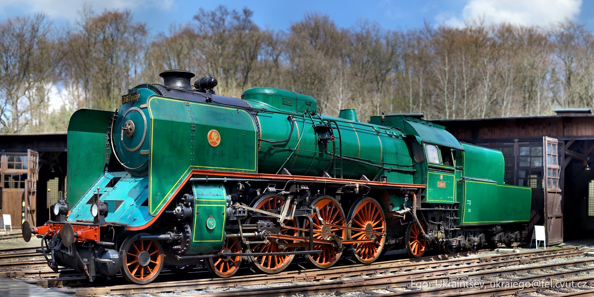 Green and orange train