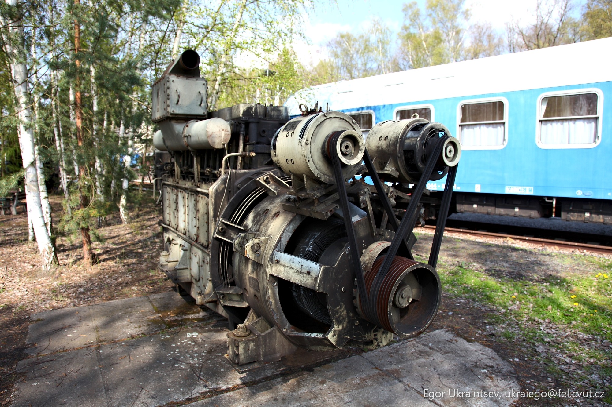 Old train engine