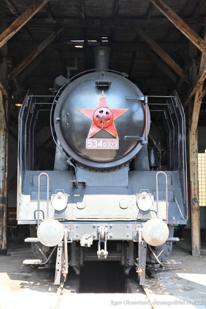 Old train in a shed