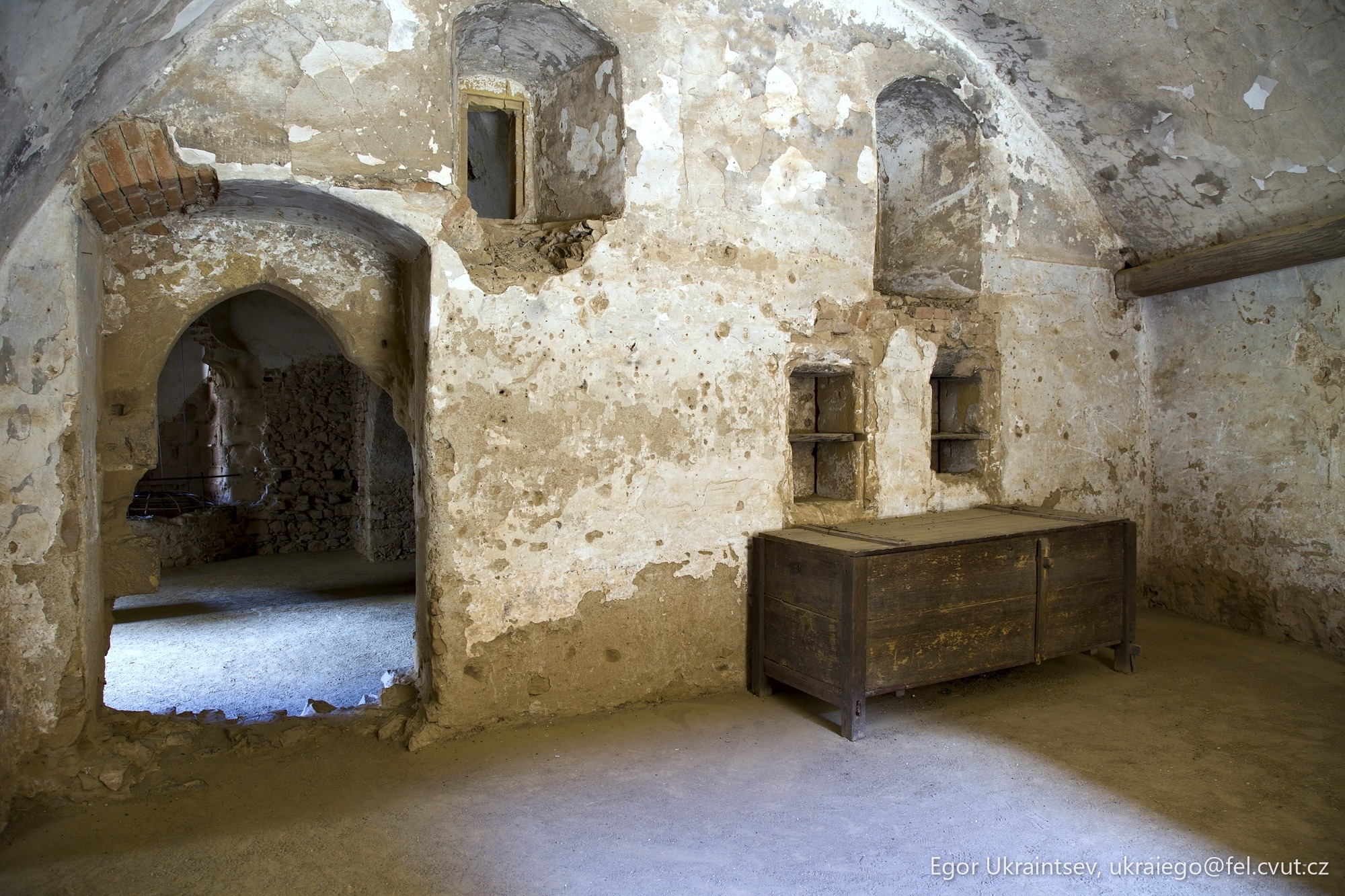 Room in an old castle