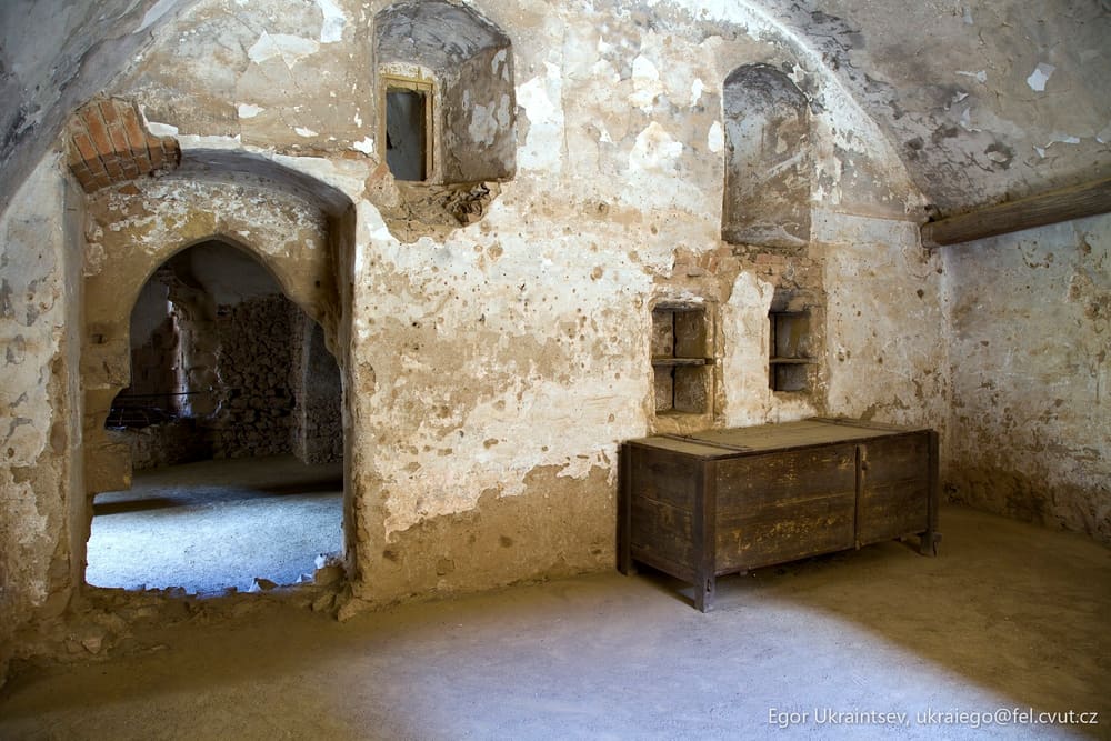Room in an old castle