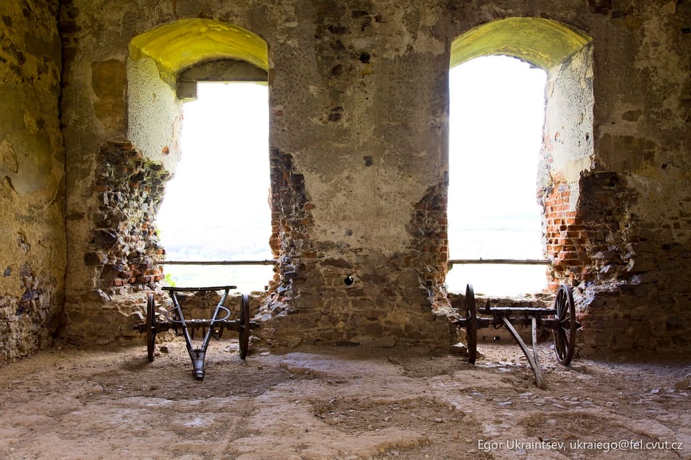 Windows in an old building