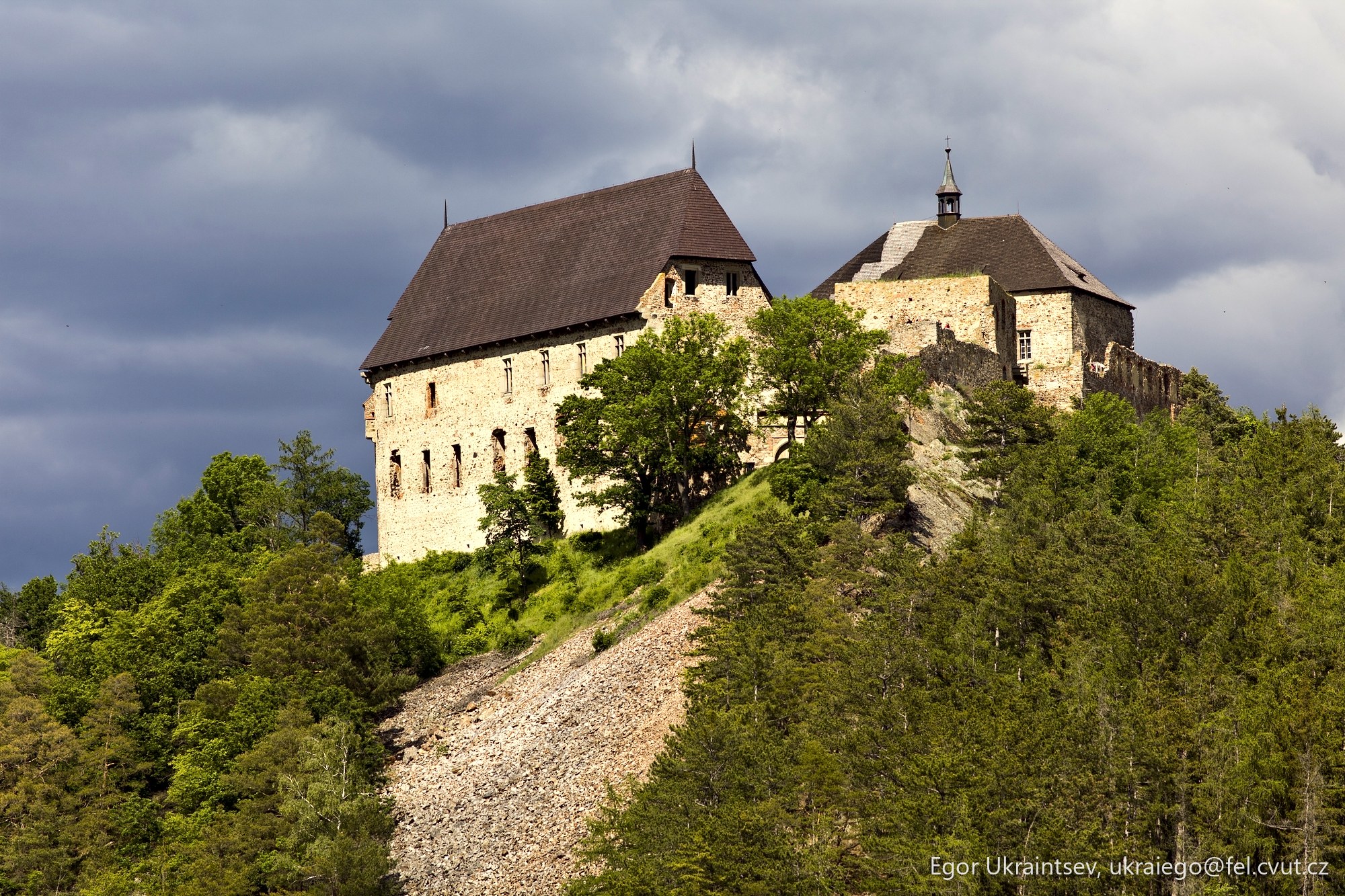 Castle on top of a hill