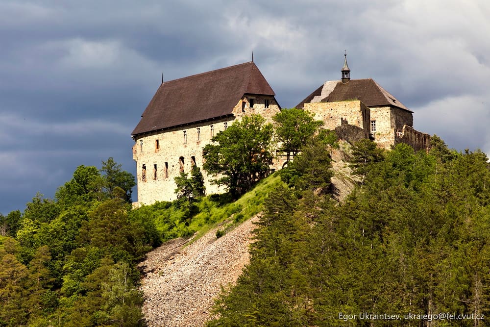 Castle on top of a hill