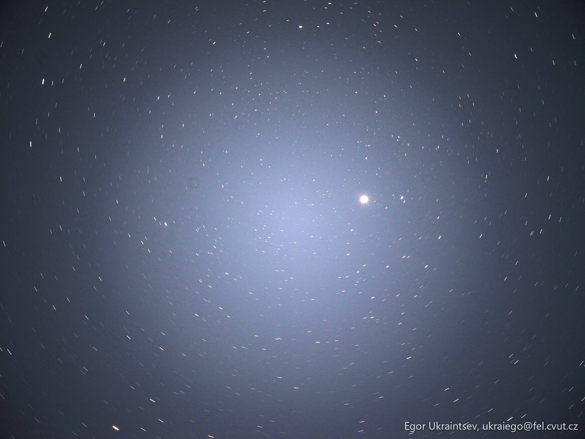 Stars in the night sky