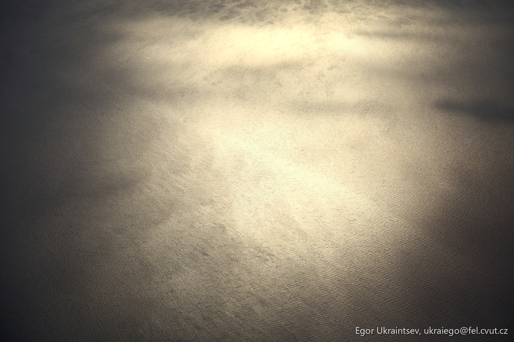 Sun shining through the clouds