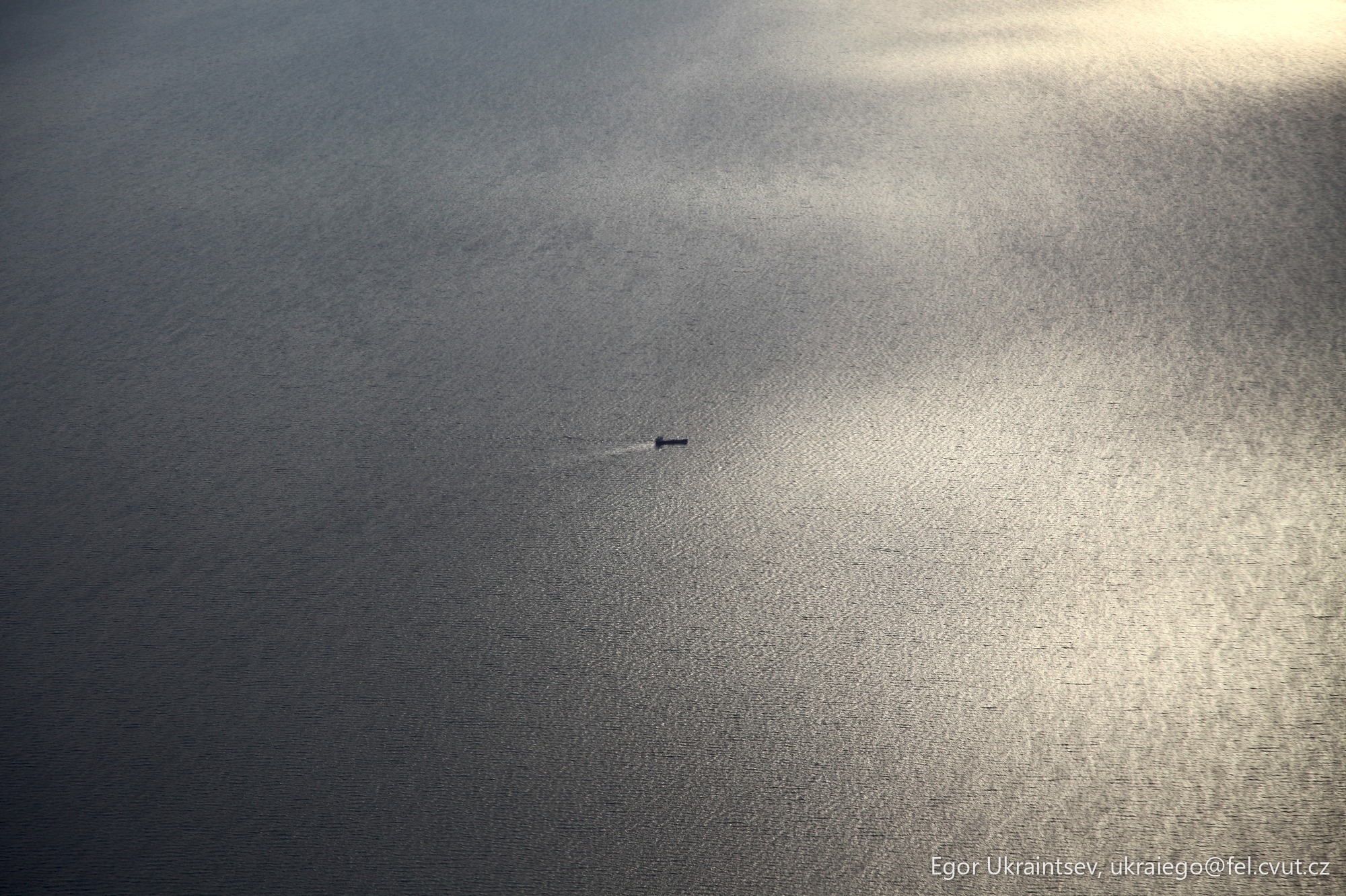 Small boat on the water