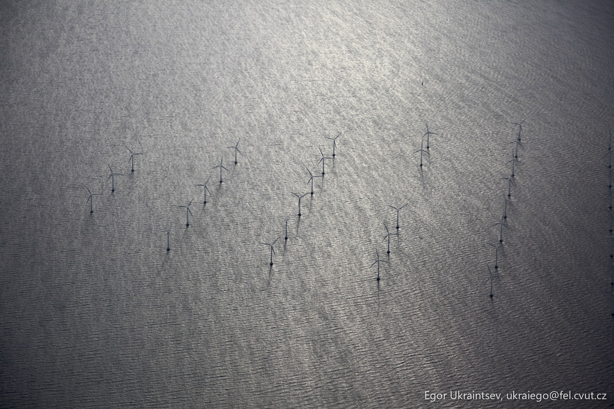 Wind turbines in the ocean