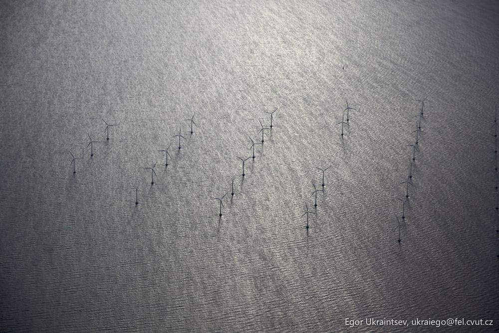 Wind turbines in the ocean
