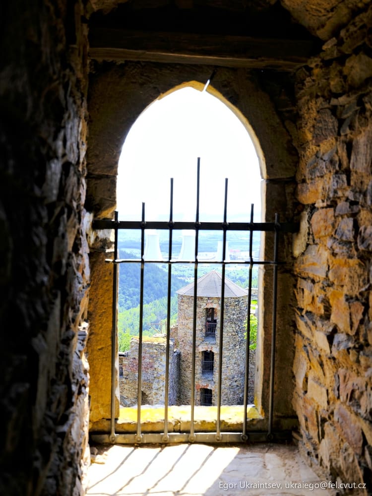 Window in a stone building