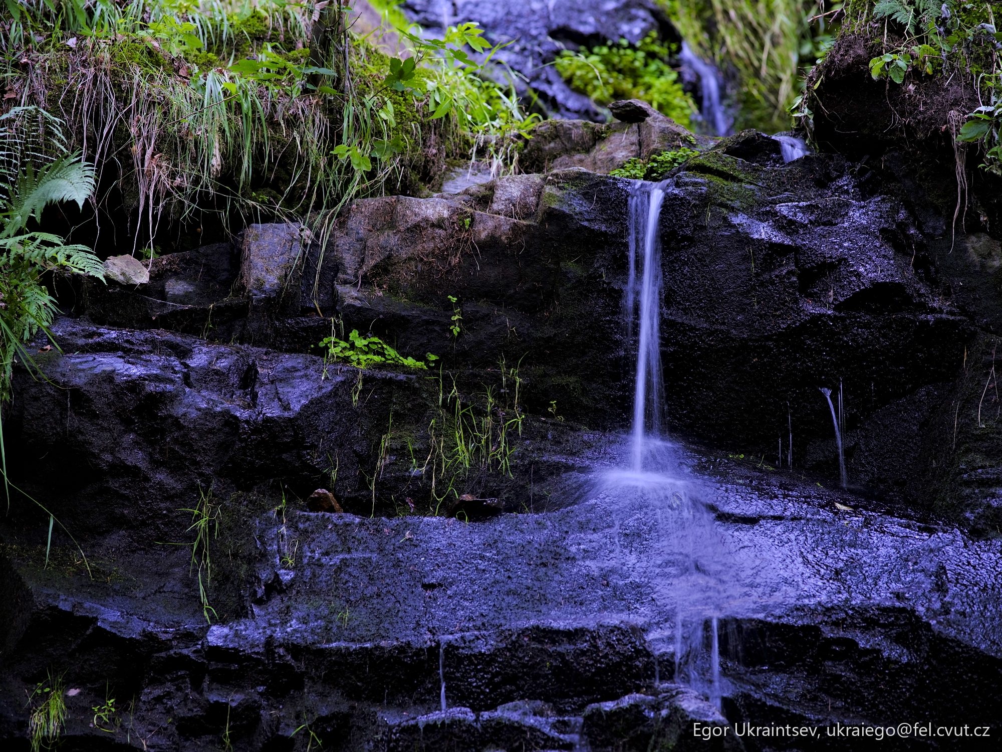 Small waterfall in the jungle