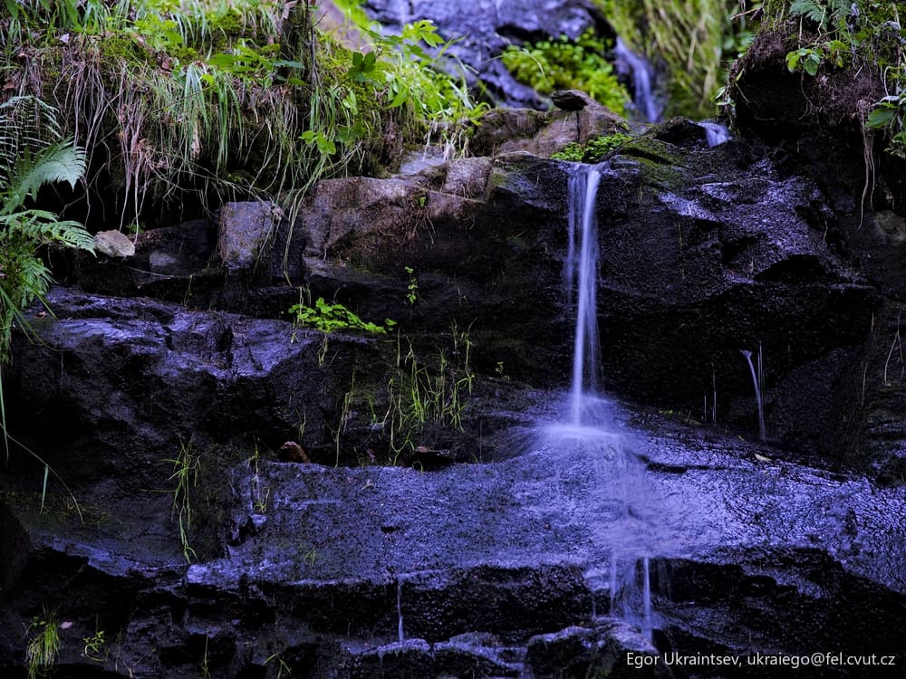Small waterfall in the jungle