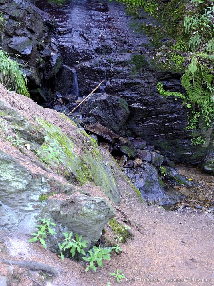 Small waterfall in the jungle