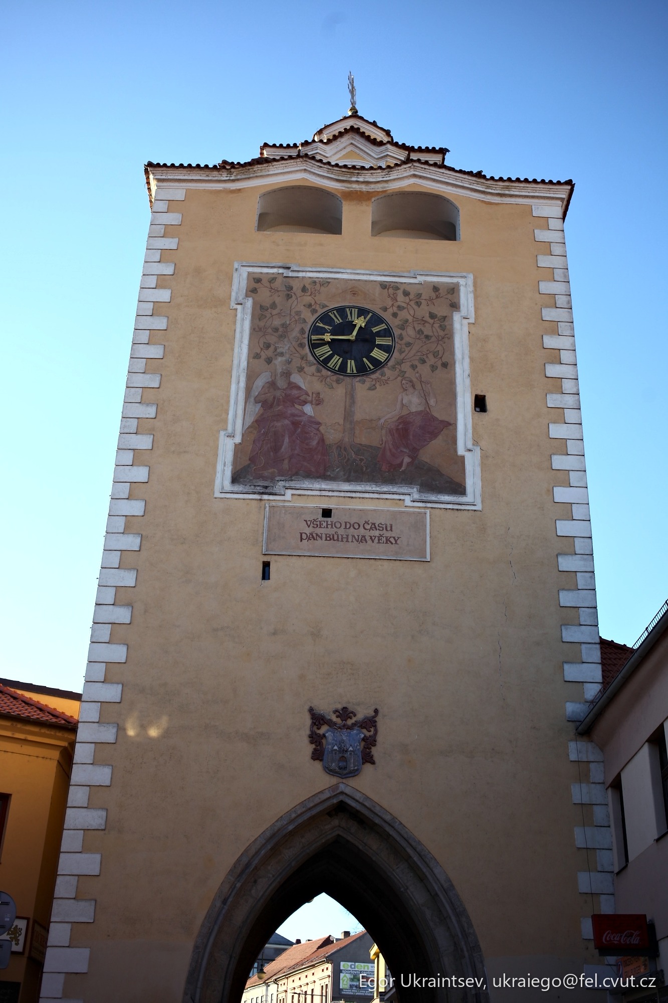 Clock on the side of a building