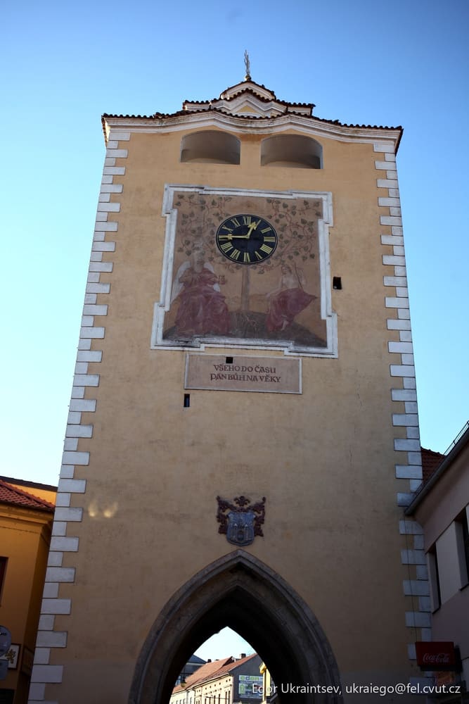 Clock on the side of a building