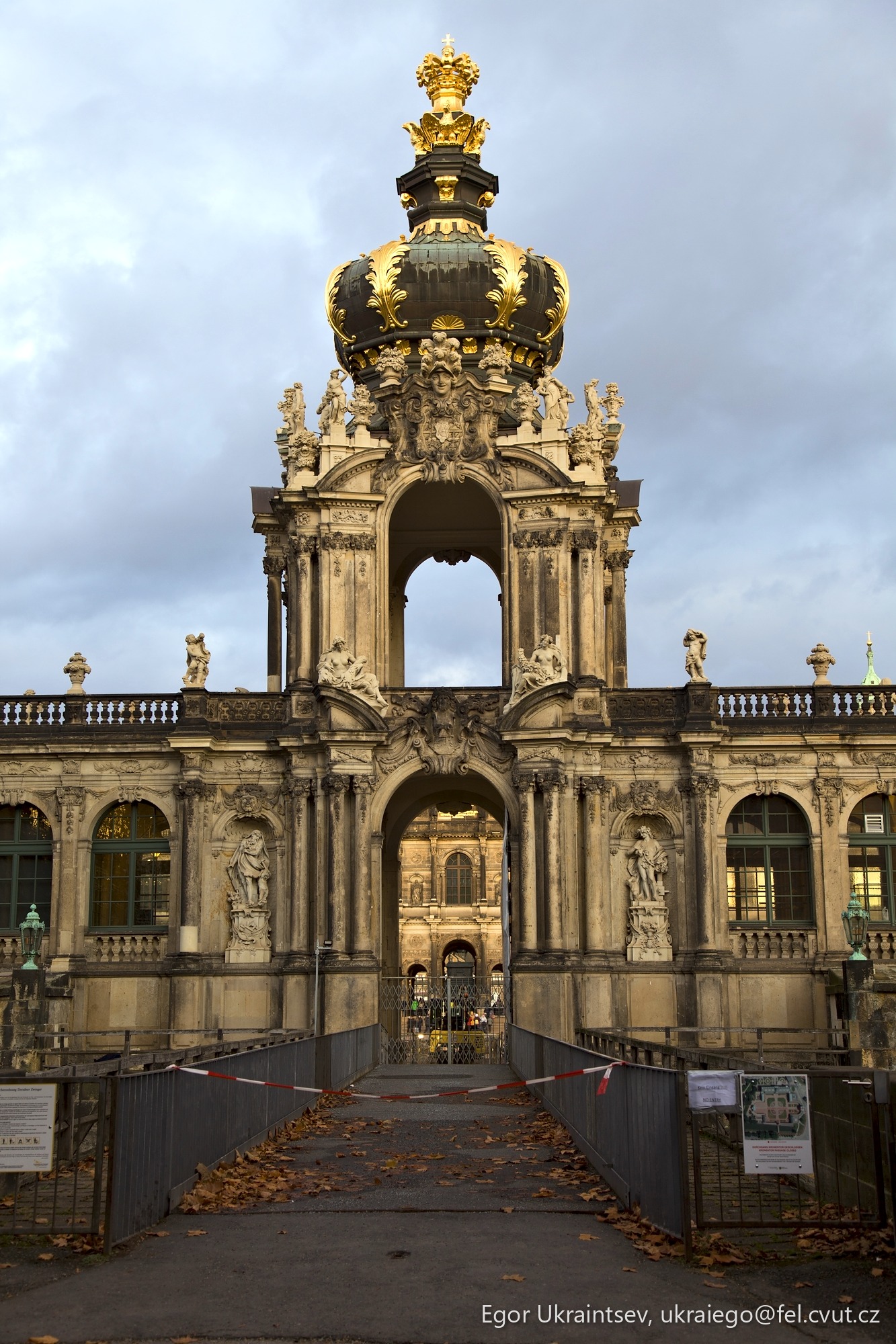 Old building with a golden