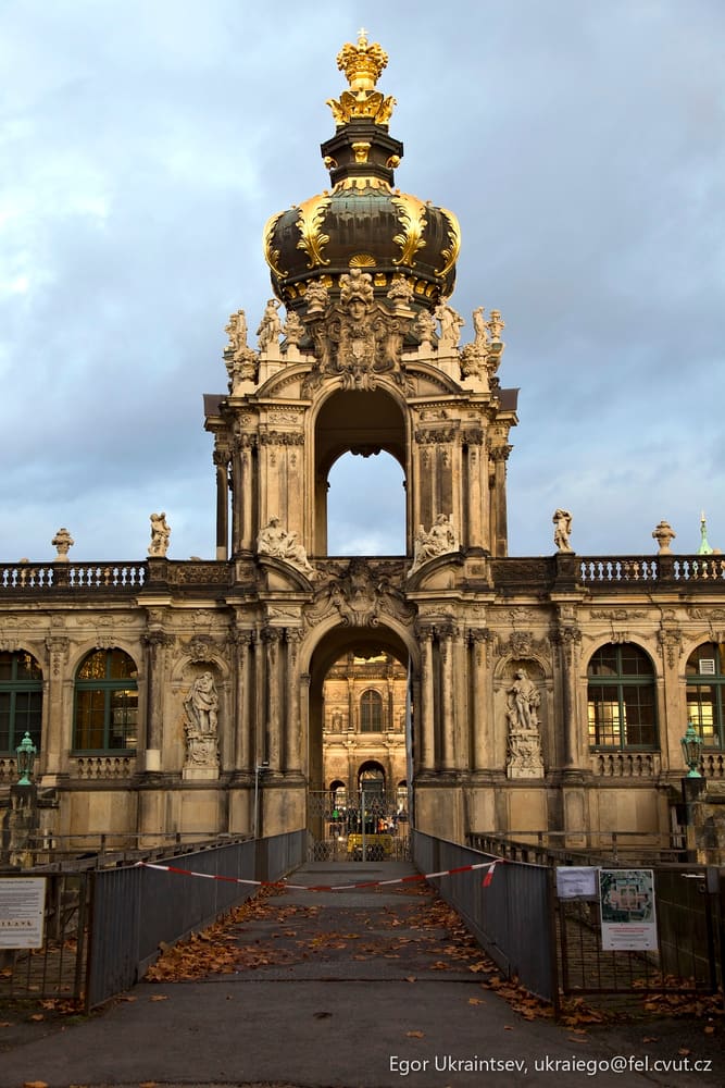 Old building with a golden