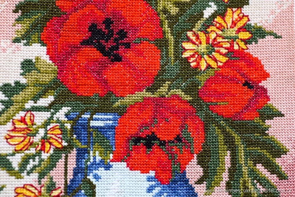 Red pop flowers